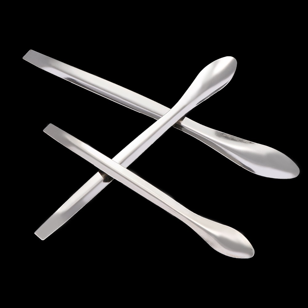 Bộ 3 muỗng thép dùng cho thí nghiệm kích cỡ 10.5/12/14cm