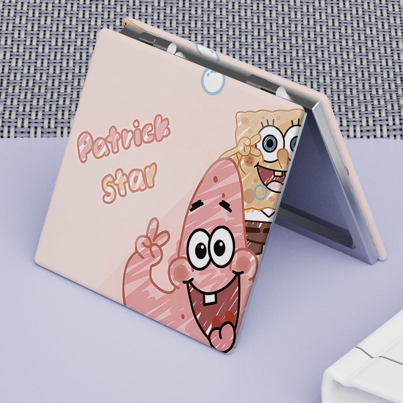 Gương Trang Điểm Mini Hình Vuông Họa Tiết Hoạt Hình Dễ Thương