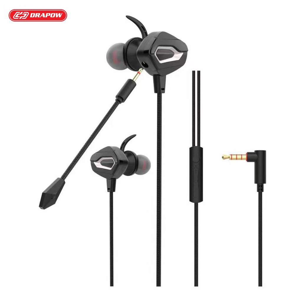 Tai nghe dây GM-008 chuyên chơi GAME chính hãng Drapow chân cắm 3.5mm