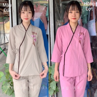 Đồ Lam Đi Chùa # Xéo Nơ Viền