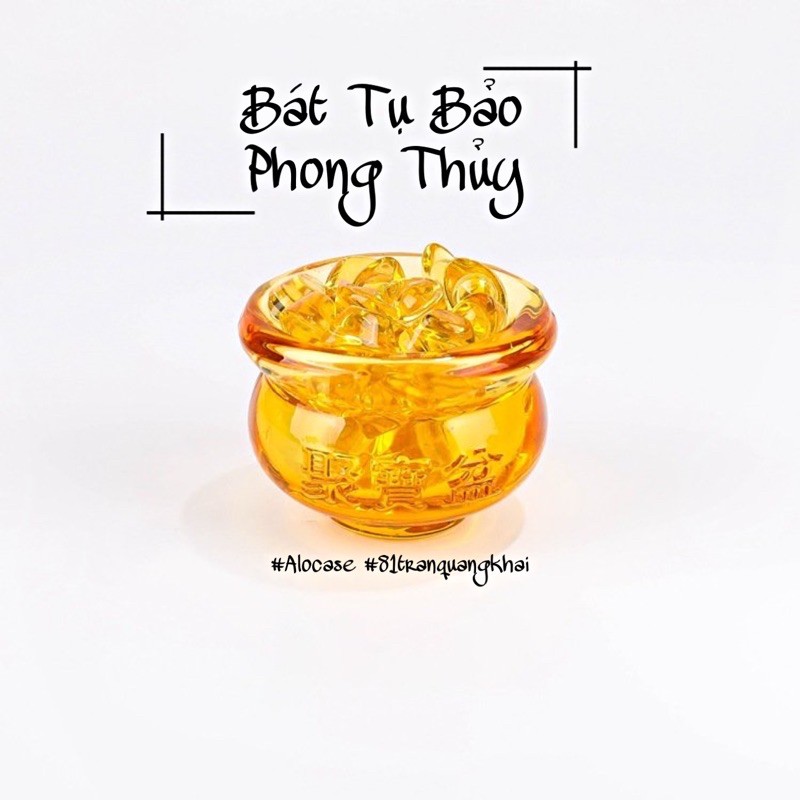 Bát tụ bảo và thỏi vàng kèm theo