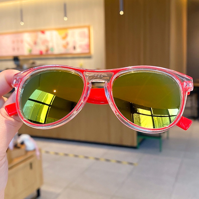 Kính Mát Chống Tia UV Kiểu Dáng Hoạt Hình Dễ Thương Cho Bé