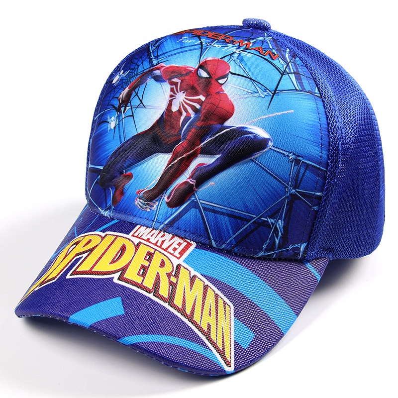 Mũ lưỡi trai họa tiết hoạt hình Ultraman Spiderman Superman 3D cho bé trai