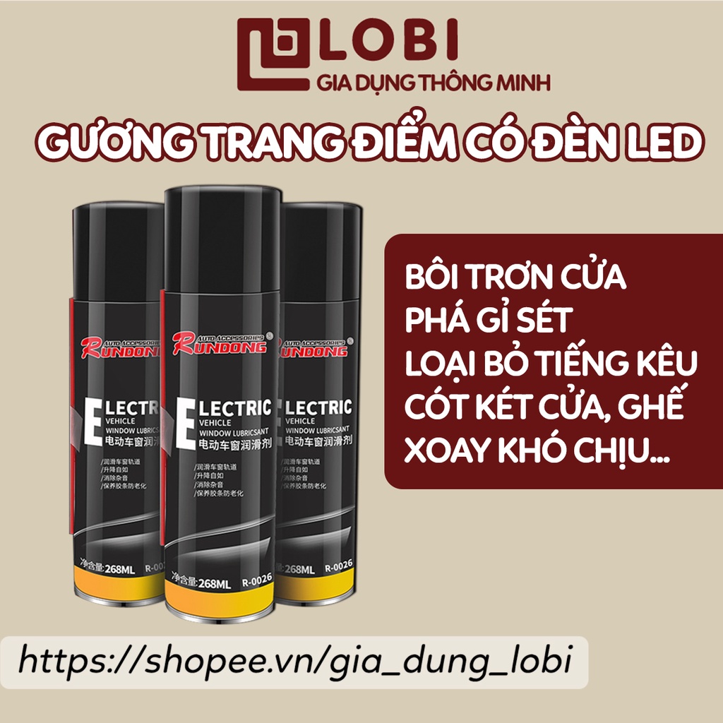 Chai dung dịch xịt bảo dưỡng bôi trơn gioăng ron cao su cửa kính xe hơi ô tô làm mới chống kẹt