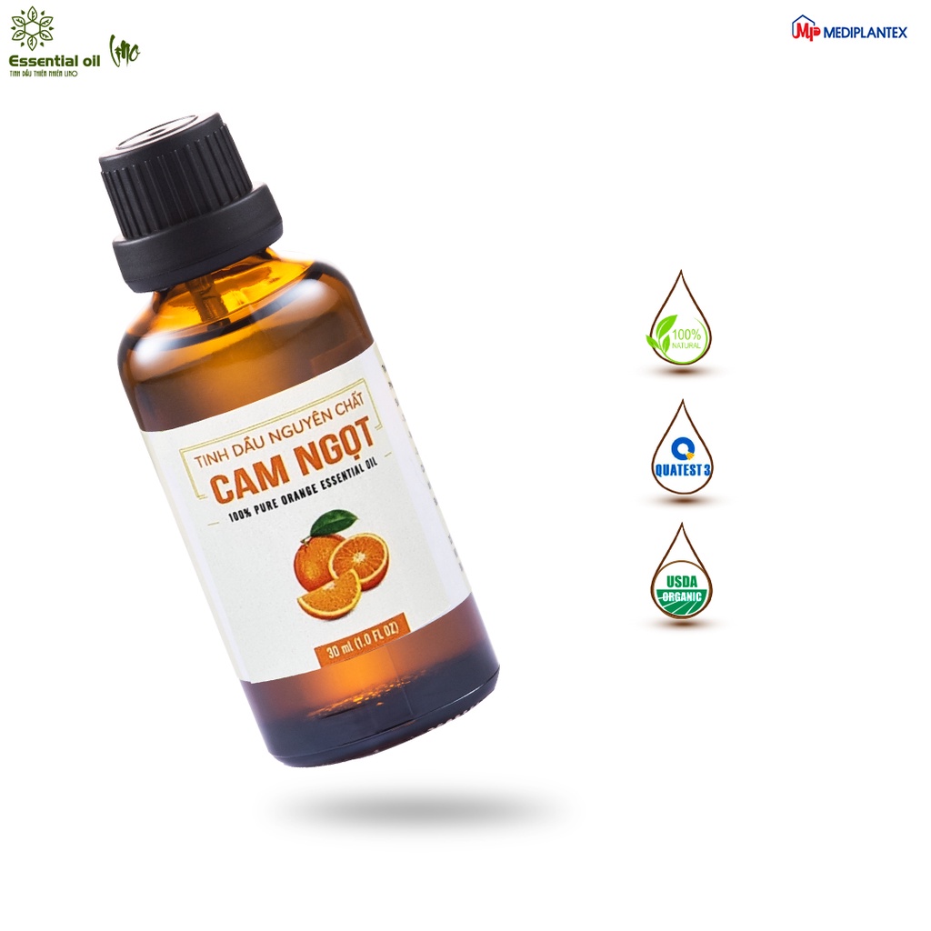 Tinh dầu cam ngọt LINO 30ml, tinh dầu thiên nhiên nguyên chất từ Mediplantex giúp thơm phòng, khử mùi có kiểm định