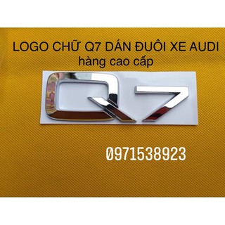 logo chữ dán đuôi xe AUDI Q7 dán thân xe