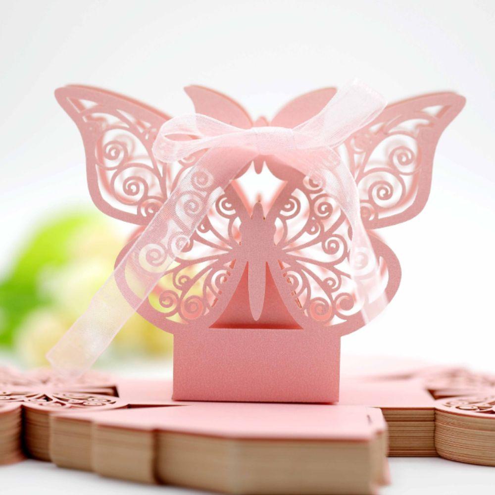 Set 50 Hộp Giấy Đựng Kẹo / Sô Cô La Trang Trí Tiệc Cưới DIY