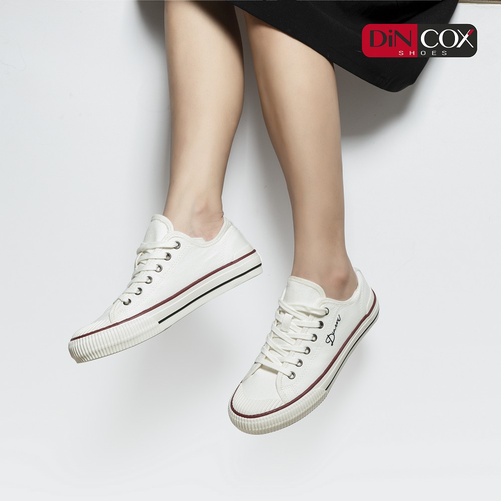 [Giao Hàng Ngay] DINCOX Shoes Hà Nội Giày Đôi Nam Nữ Chính Hãng D21 White/ Black
