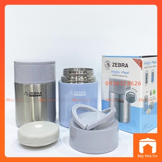 Camen - Bình Ủ Cháo ZEBRA Happy Meal 0.8L 152408 (Inox 304) - Hàng Nhập Khẩu Thái Lan
