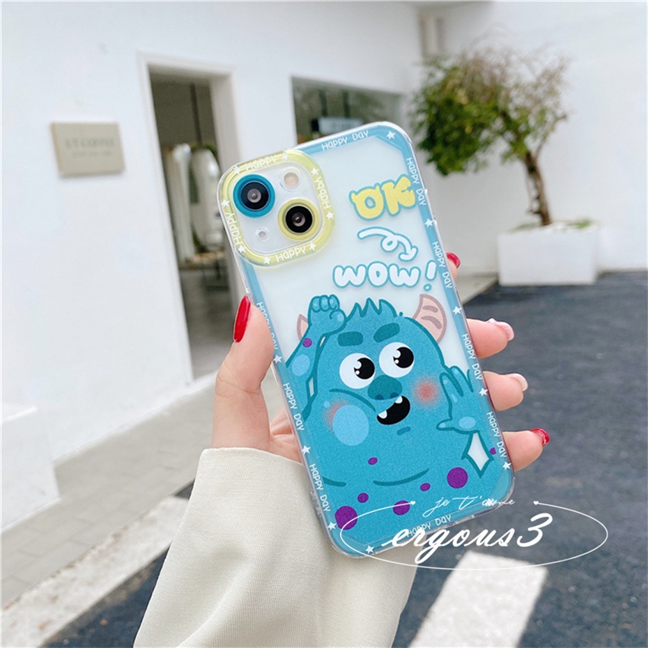 Ốp Điện Thoại Mềm Họa Tiết Quái Vật Hoạt Hình Cho iPhone 14 13 12 11 Pro Max SE2020 X XR Xs Max 7 8 6 6s Plus