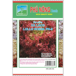 Hạt giống Xà lách tím Lollo Rossa Phú Nông (PN131981)- Gói 2g