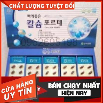 Viên uống bổ sung canxi HANMI Hàn Quốc hộp màu xanh 120 viên - 400mg (Calcium Forte)