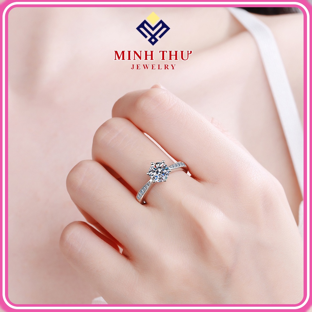 Nhẫn Bạc Nữ Đẹp Đính Đá 925 MINH THƯ JEWELRY MTN5031