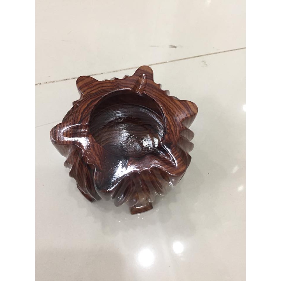 [HCM] Gạt tàn thuốc, gỗ cẩm lai việt nam, phun bóng, cao 10cm
