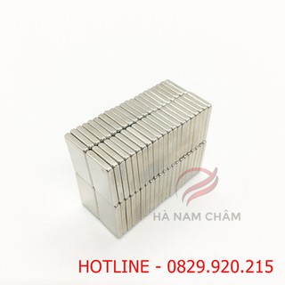 nam châm chữ nhật dài 16mm rộng 10mm dày 2mm mạ nikel