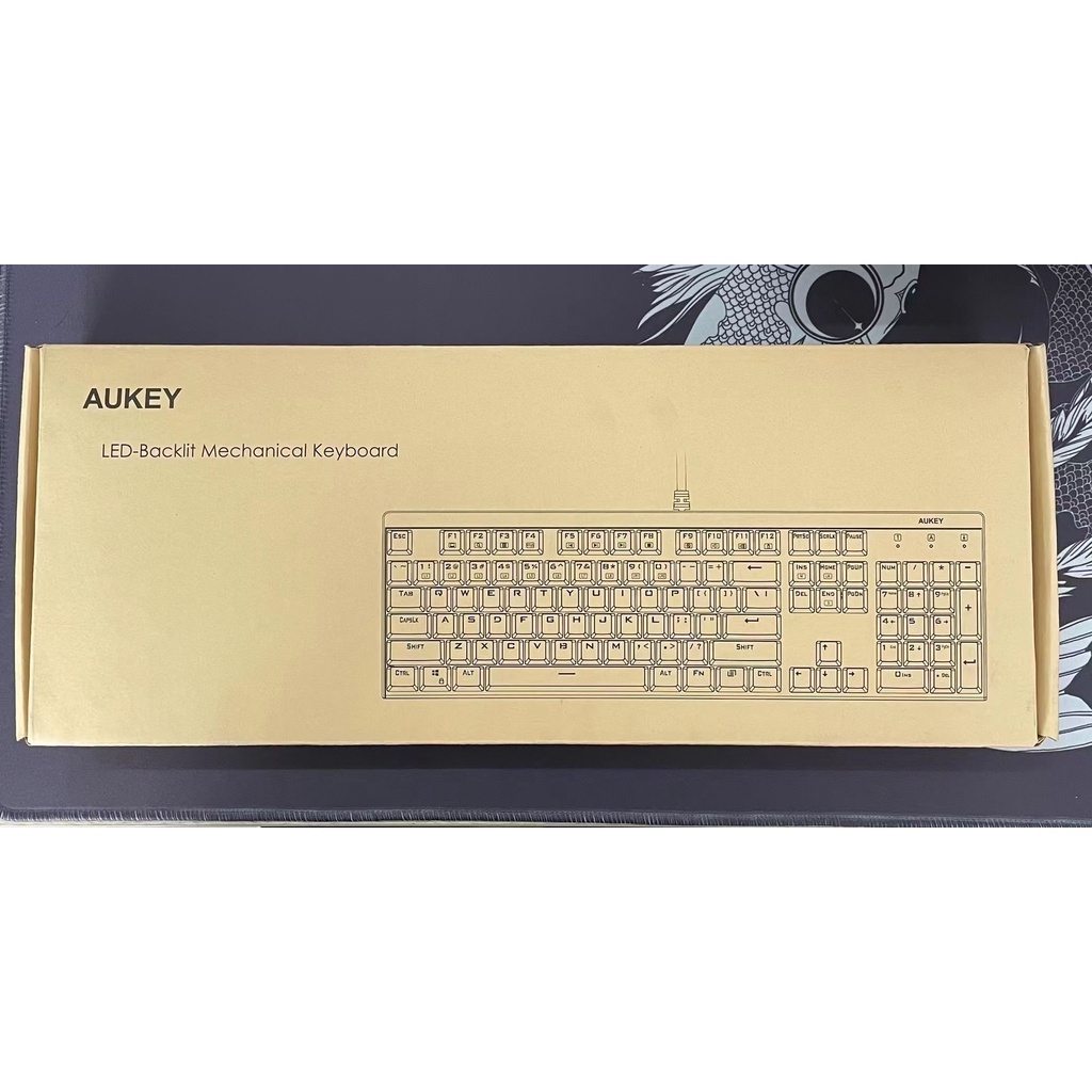 Bàn phím cơ gaming Aukey KM - G6 bàn phím led, đổi màu nhiều chế độ, chống nước, chống bụi