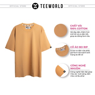 Áo thun Teeworld Basic Brown T-shirt Tay Lỡ Nam Nữ Form Rộng Unisex