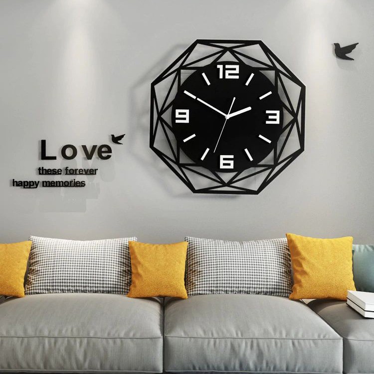 Đồng hồ treo tường trang trí sang trọng và hiện đại CL015🕘 🕘 🕘  - Kích thước: 40x40 cm, 35x35 cm