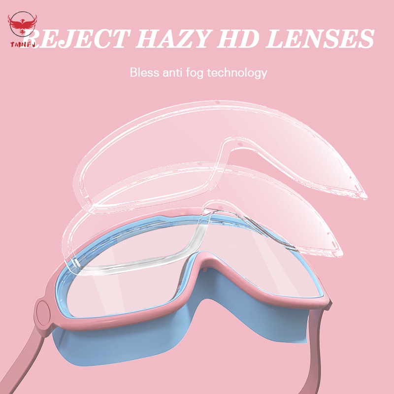 Kính Bơi Lặn Chống Sương Mù Bằng Silicone Có Dây Đeo Điều Chỉnh Được Cho Người Lớn