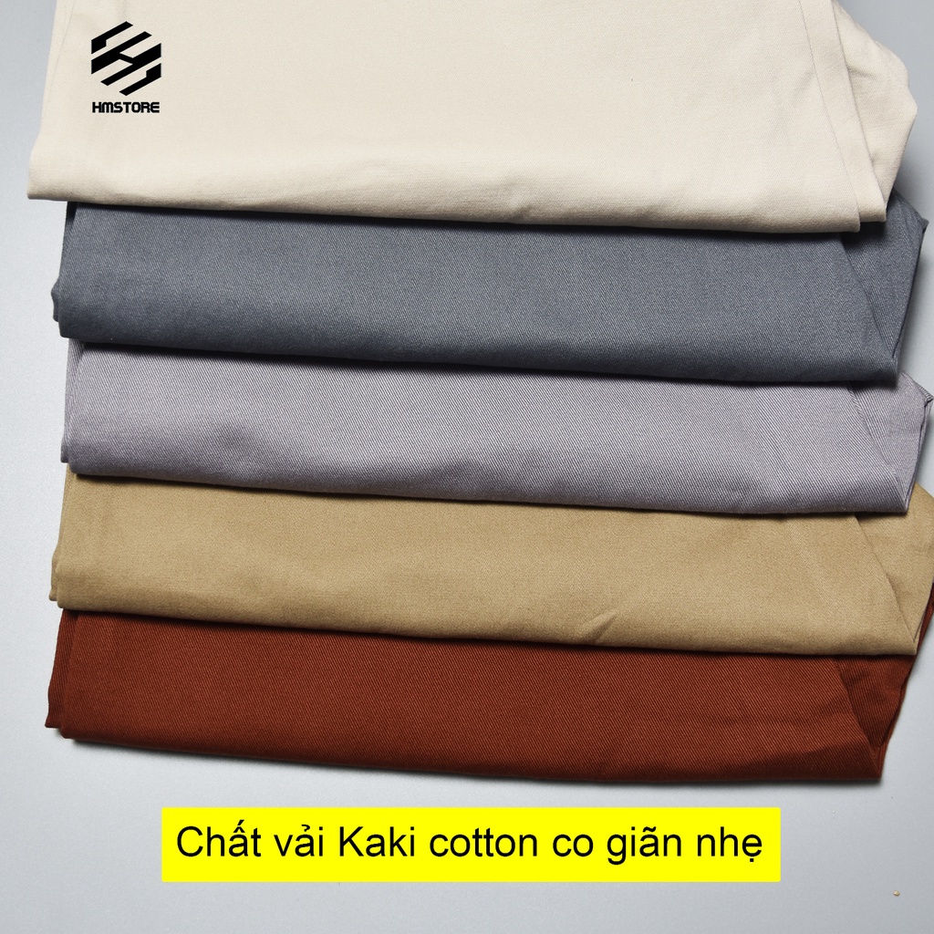 Quần Short Kaki nam dáng hàn chuẩn form, chất kaki cotton co giãn nhẹ.