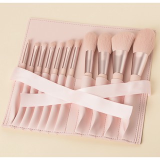 [Hàng mới về] Bộ 11 cọ trang điểm làm đẹp màu hồng dễ thương