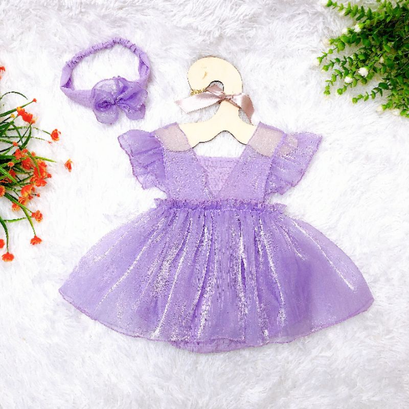 Body váy màu tím mộng mơ