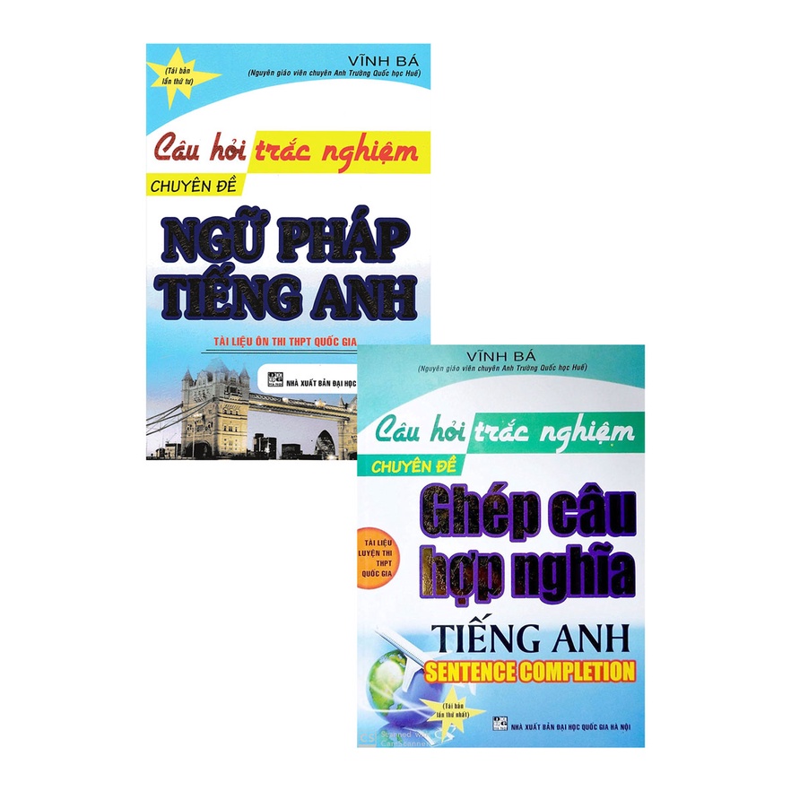 Sách - Combo câu hỏi trắc nghiệm chuyên đề ngữ pháp tiếng anh , ghép câu hợp nghĩa
