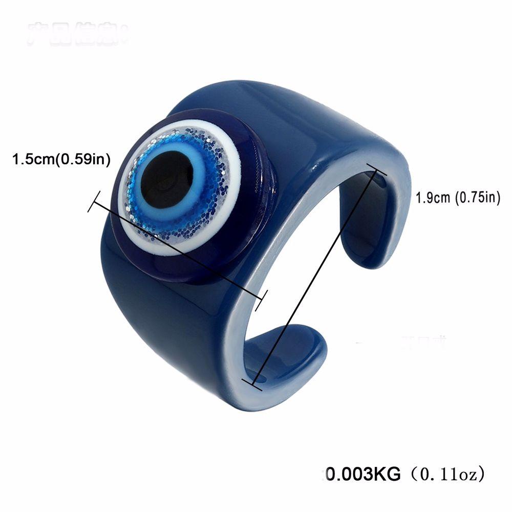 JARRED Nhẫn Nhựa Hình Trái Tim / Vuông / Mắt Quỷ Thời Trang Cho Nữ