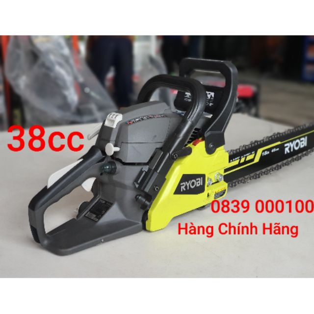 Máy Cưa Xích Xăng Ryobi 38cc Lam 45cm . RCS3845 .(Hàng tuyển đẹp )