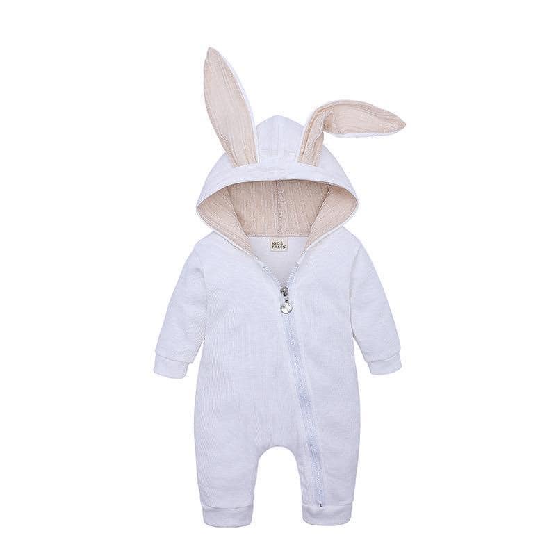 Bộ thỏ cotton có mũ trùm đầu cho bé