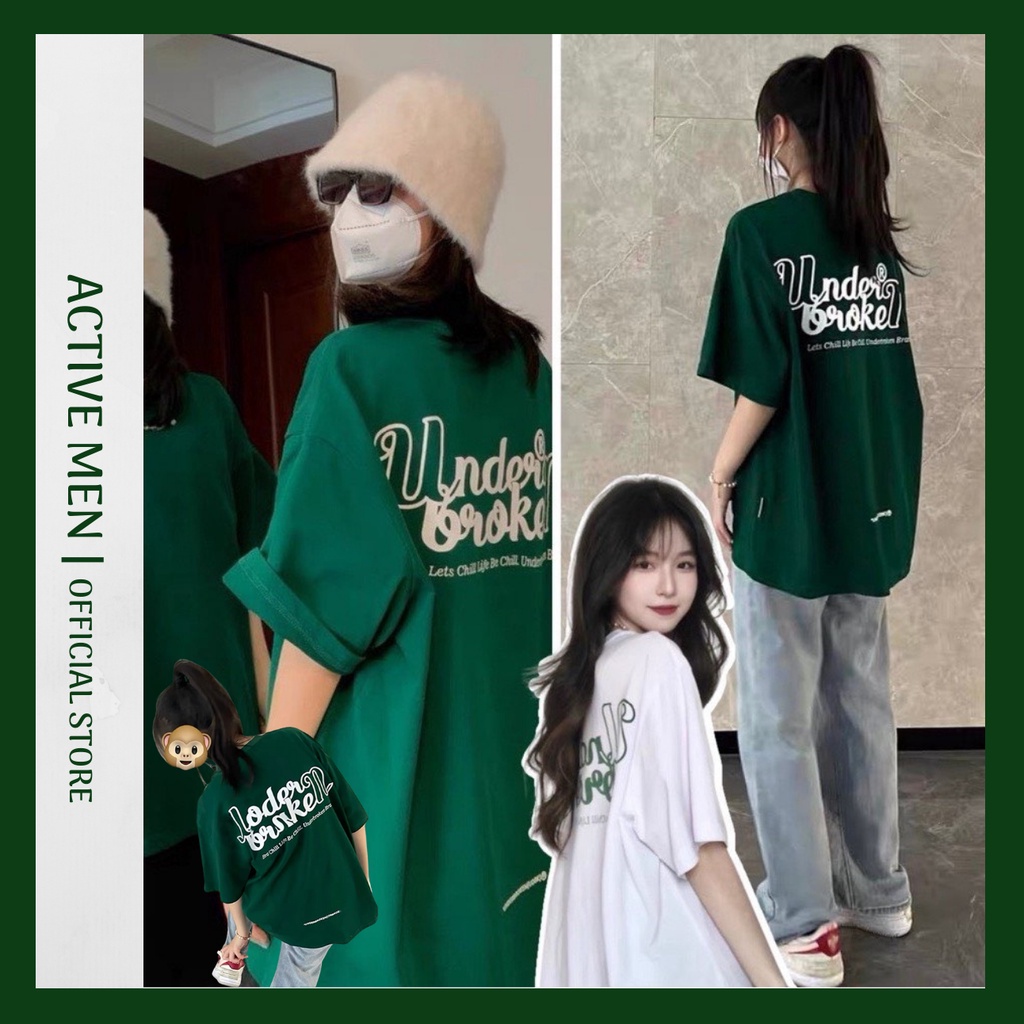 Áo Phông Nam Nữ Basic Local Brand Underbroken, Áo Thun Nam Tay Lỡ Cổ Tròn Unisex Form Rộng Oversize Cotton Active Men