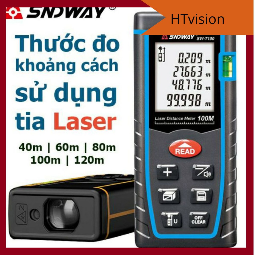 Thước đo khoảng cách bằng tia laser SNDWAY SW - M50/M70/M100/M/120M
