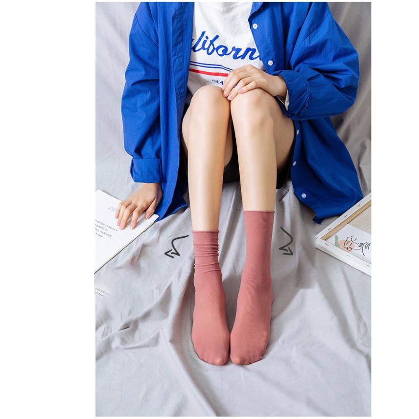 Tất nữ cổ cao KOGANO vớ nữ cổ cao co giãn nhiều màu đi làm, tập thể thao đa năng FAS-001321