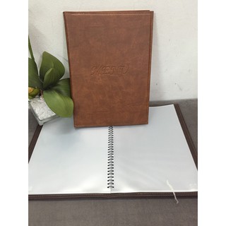 Menu A4 bằng da VYUYEN