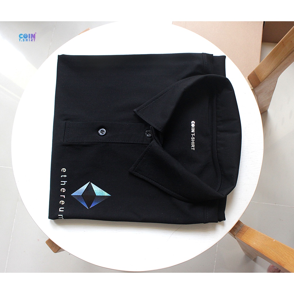 Áo Polo cao cấp Ethereum, ETH, Cointshirt, Bitcoin BTC, Binance BNB, Polkadot DOT, Crypto, HODL, Trader