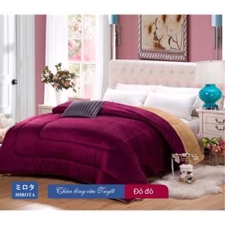 Chăn lông cừu Nhật Bản Tuyết Đỏ đô