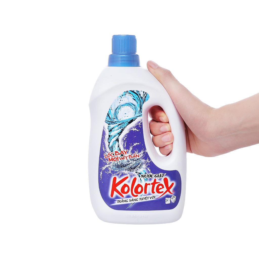 Nước giặt Kolortex trắng sáng tuyệt vời chai 1 lít