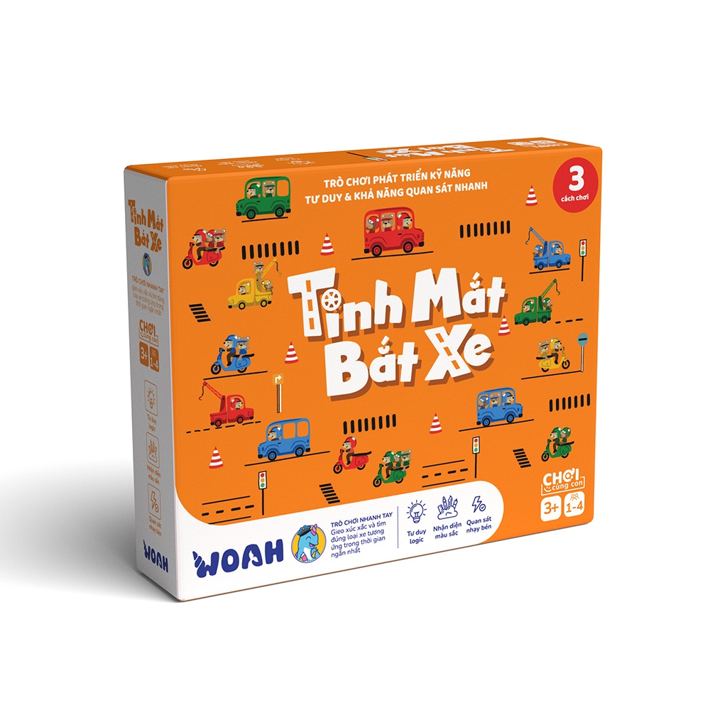 Đồ chơi Tinh mắt bắt xe cao cấp cho bé từ 3 tuổi- Board Game VN