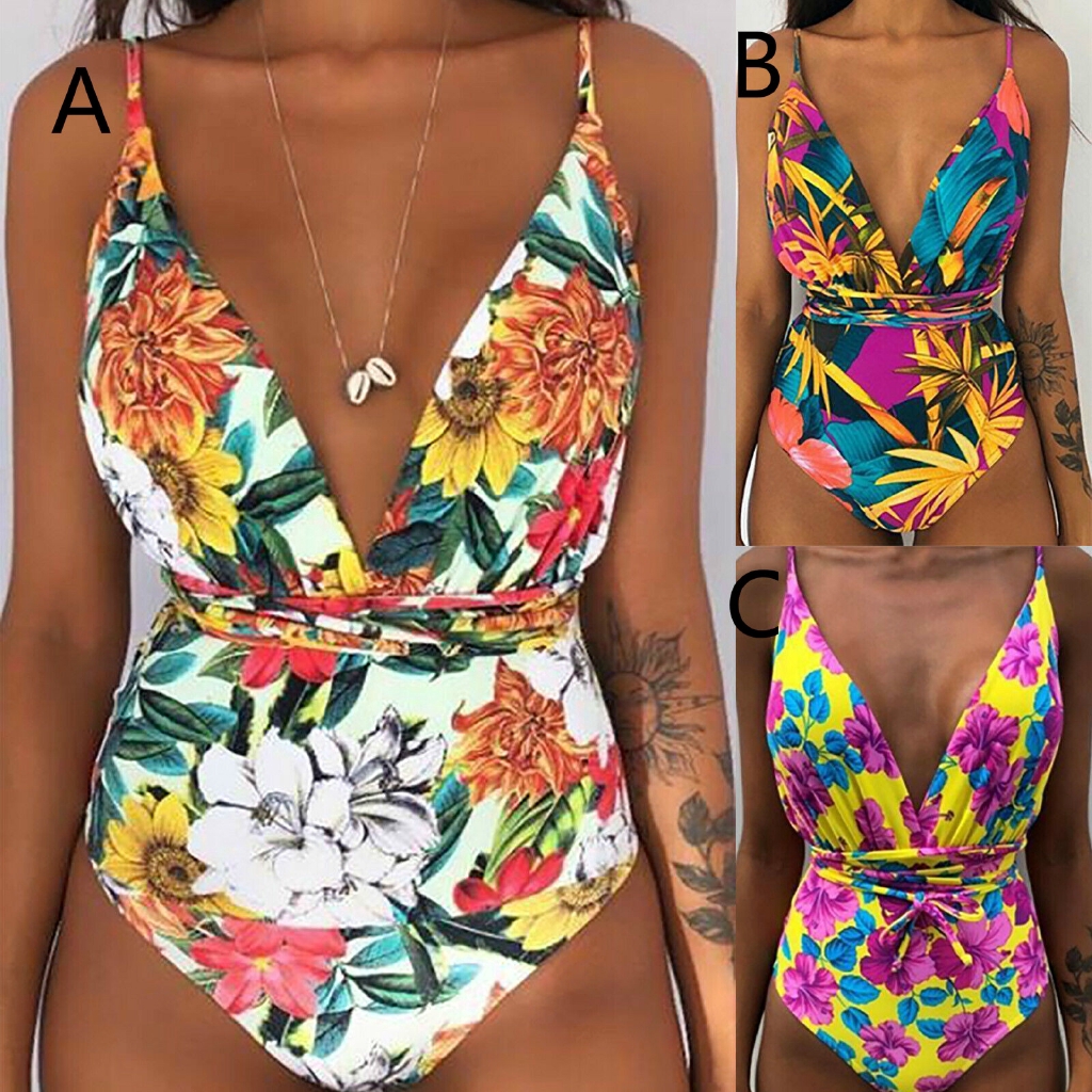 Đồ bơi một mảnh hoạ tiết hoa nữ tính | BigBuy360 - bigbuy360.vn