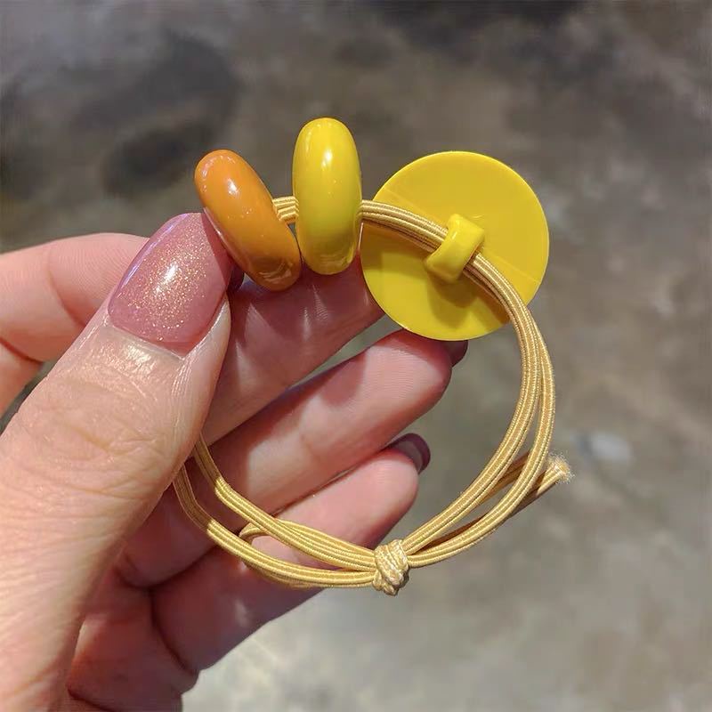 Dây cột tóc đính hạt đơn giản dễ thương cho nữ