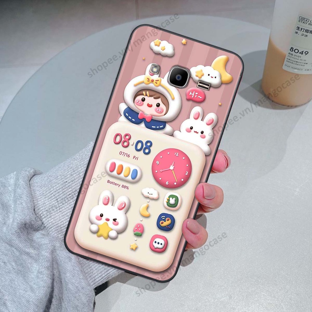 Ốp lưng Samsung J2 Prime hình gấu, thỏ, đồng hồ cute dễ thương