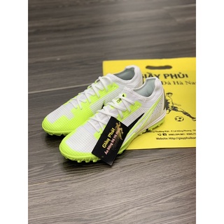 Giày Bóng Đá N Mercurial Vapor 14 Pro Safari Trắng Nõn Chuối Vạch Đen Cổ Lửng HQ TF