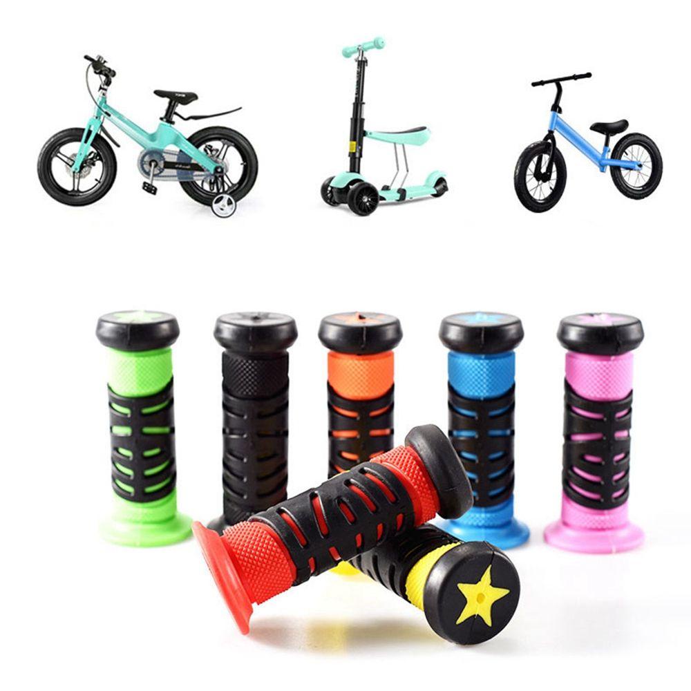 MUVAKO 1 Cặp Vỏ Bọc Tay Lái Xe Đạp Ba Bánh Dài 9.5cm Bằng Cao Su Nhiều Màu