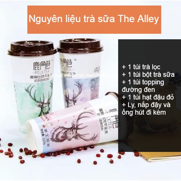 [Mã LIFE2403ALL giảm 10% đơn 50K] Trà sữa tự pha The Alley Đài Loan đủ vị 123gr