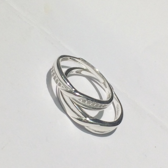 Nhẫn bạc đôi cao cấp