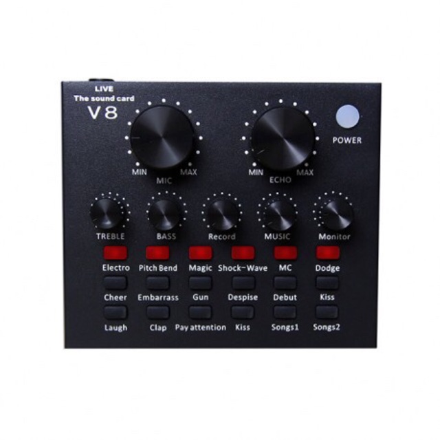 SOUNDCARD THU ÂM Live Stream V8 (bản tiếng Anh)