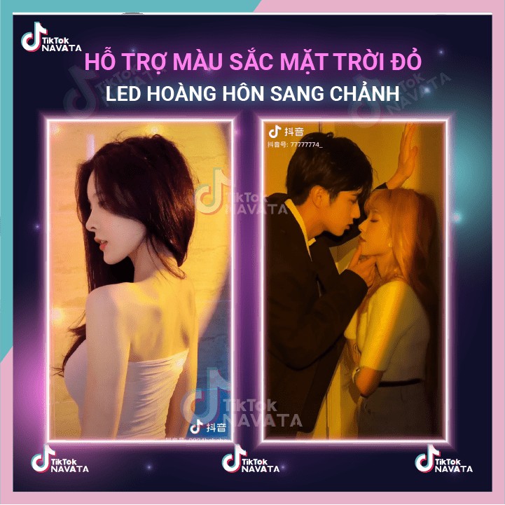 Đèn led hoàng hôn đèn Tiktok trang trí mặt trời đỏ chuyên quay video chụp ảnh - Led Sunset / Sunset Red / Rainbow