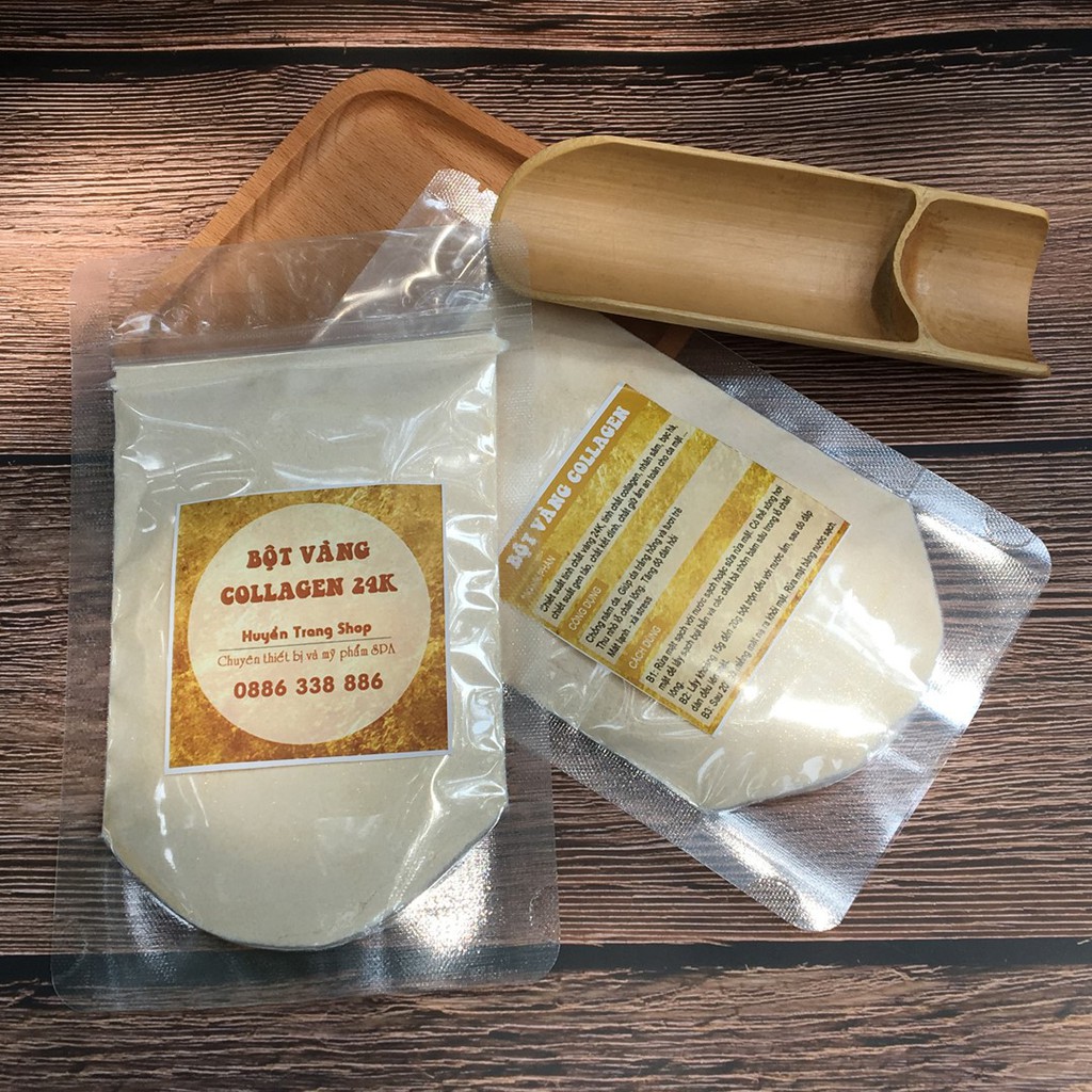 Mặt Nạ Collagen Tươi Vàng 24k Handmade - Thẩm Mỹ Huyền Trang NANOCEE