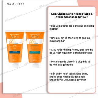 Kem chống nắng Avene very hight protection dành cho da dầu/nhạy cảm SPF 50+