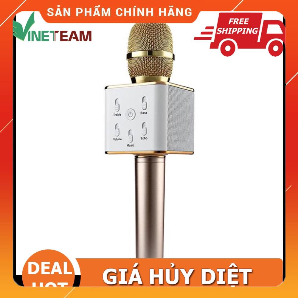 Xả Kho- FREESHIP] Micro hát karaoke blutooth Q7-SD17-SD-10L2017 cao cấp VINET SHOP -dc1581